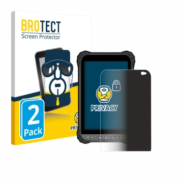 Vorderseite einer Produktverpackung mit dem Markenlogo BROTECT. Daneben ist das Gerät Zoomsmart A8004 Series mit dem zugehörig