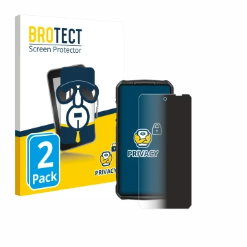 Vorderseite einer Produktverpackung mit dem Markenlogo BROTECT. Daneben ist das Gerät Ulefone 29 pro mit dem zugehörigen Displ