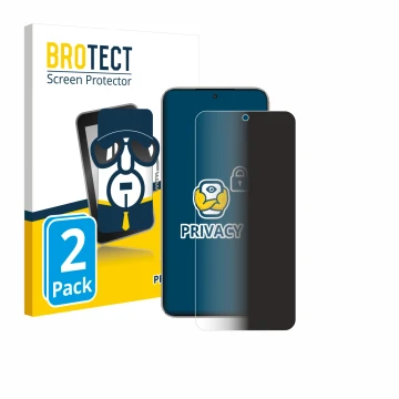 Vorderseite einer Produktverpackung mit dem Markenlogo BROTECT. Daneben ist das Gerät Honor X70 mit dem zugehörigen Displaysch