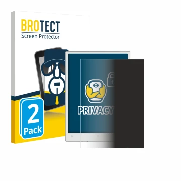 Vorderseite einer Produktverpackung mit dem Markenlogo BROTECT. Daneben ist das Gerät Viwoods AiPaper Mini mit dem zugehörigen