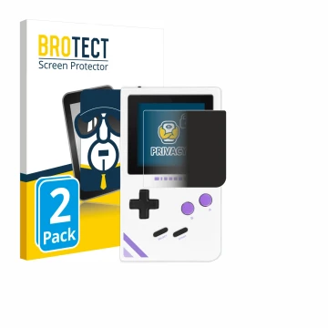 Vorderseite einer Produktverpackung mit dem Markenlogo BROTECT. Daneben ist das Gerät Modretro Chromatic mit dem zugehörigen D