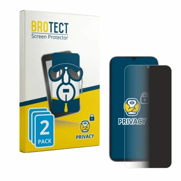 Vorderseite einer Produktverpackung mit dem Markenlogo BROTECT. Daneben ist das Gerät realme C100i mit dem zugehörigen Display