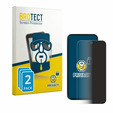 Vorderseite einer Produktverpackung mit dem Markenlogo BROTECT. Daneben ist das Gerät Motorola Moto G87 mit dem zugehörigen Di