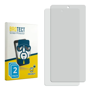 Vorderseite einer Produktverpackung mit dem Markenlogo BROTECT. Daneben ist der zugehörige Displayschutz.