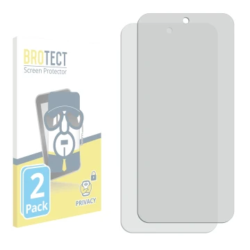 Vorderseite einer Produktverpackung mit dem Markenlogo BROTECT. Daneben ist der zugehörige Displayschutz.