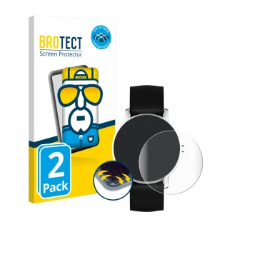 Vorderseite einer Produktverpackung mit dem Markenlogo BROTECT. Daneben ist das Gerät Nokia Activité Steel HR (36 mm) mit dem 