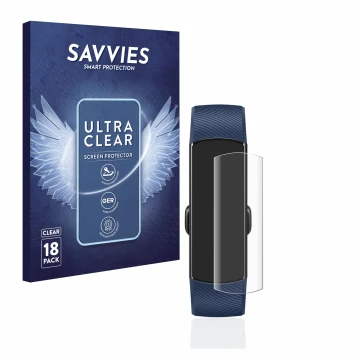 Vorderseite einer Produktverpackung mit dem Markenlogo BROTECT. Daneben ist das Gerät Honor Band 4 mit dem zugehörigen Display