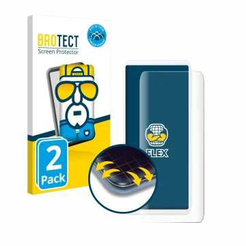 Vorderseite einer Produktverpackung mit dem Markenlogo BROTECT. Daneben ist das Gerät SumUp Air mit dem zugehörigen Displaysch