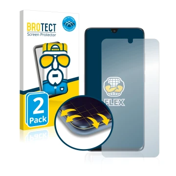 Vorderseite einer Produktverpackung mit dem Markenlogo BROTECT. Daneben ist das Gerät TCL 10 Pro mit dem zugehörigen Displaysc