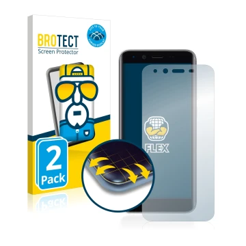 Vorderseite einer Produktverpackung mit dem Markenlogo BROTECT. Daneben ist das Gerät Emporia Smart 3 mini mit dem zugehörigen