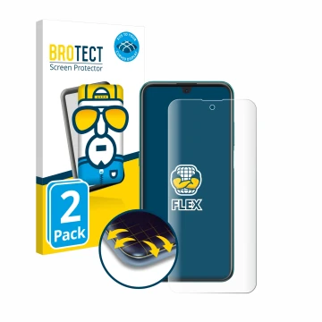 Vorderseite einer Produktverpackung mit dem Markenlogo BROTECT. Daneben ist das Gerät Nokia X20 mit dem zugehörigen Displaysch