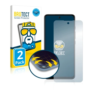Vorderseite einer Produktverpackung mit dem Markenlogo BROTECT. Daneben ist das Gerät Motorola Moto G60S mit dem zugehörigen D