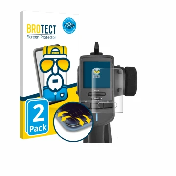 Vorderseite einer Produktverpackung mit dem Markenlogo BROTECT. Daneben ist das Gerät Futaba T3PV mit dem zugehörigen Displays
