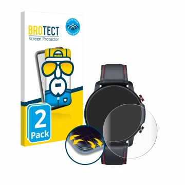 Vorderseite einer Produktverpackung mit dem Markenlogo BROTECT. Daneben ist das Gerät Motsfit C18b mit dem zugehörigen Display