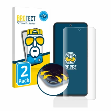Vorderseite einer Produktverpackung mit dem Markenlogo BROTECT. Daneben ist das Gerät Xiaomi 12T Pro mit dem zugehörigen Displ
