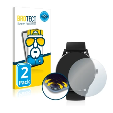 Vorderseite einer Produktverpackung mit dem Markenlogo BROTECT. Daneben ist das Gerät Denver SW-173 mit dem zugehörigen Displa