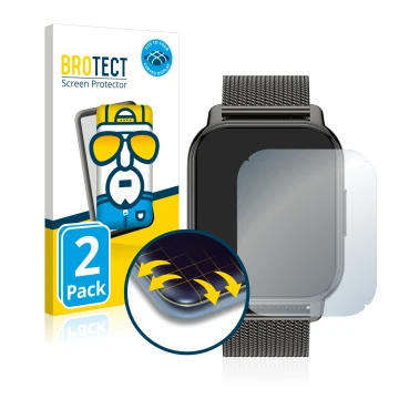 Vorderseite einer Produktverpackung mit dem Markenlogo BROTECT. Daneben ist das Gerät Popglory P66 1.85