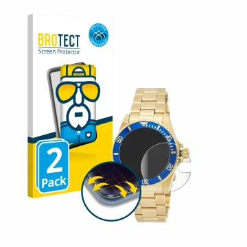 Vorderseite einer Produktverpackung mit dem Markenlogo BROTECT. Daneben ist das Gerät Invicta Pro Diver 8930OB (40mm) mit dem 