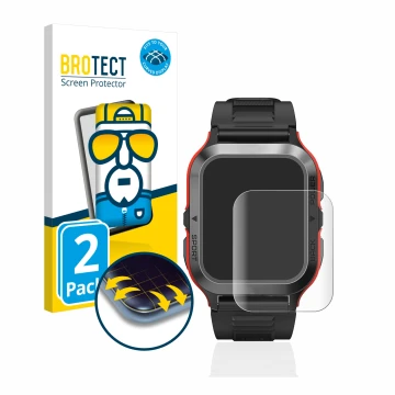 Vorderseite einer Produktverpackung mit dem Markenlogo BROTECT. Daneben ist das Gerät Kospet Tank M2 mit dem zugehörigen Displ