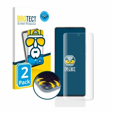Vorderseite einer Produktverpackung mit dem Markenlogo BROTECT. Daneben ist das Gerät Xiaomi Redmi Note 12 Pro 4G (case-friend