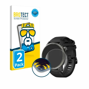 Vorderseite einer Produktverpackung mit dem Markenlogo BROTECT. Daneben ist das Gerät Kiprun GPS 900 by Coros mit dem zugehöri