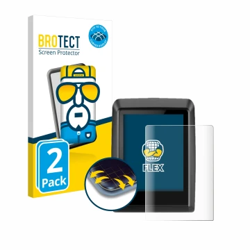 Vorderseite einer Produktverpackung mit dem Markenlogo BROTECT. Daneben ist das Gerät Bosch Kiox 500 mit dem zugehörigen Displ