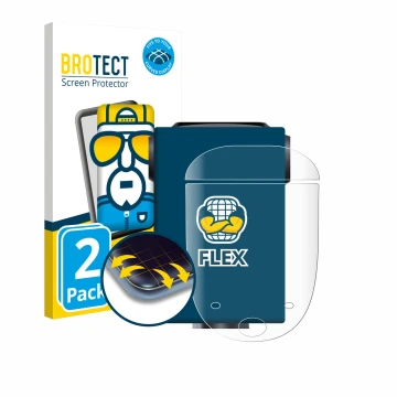 Vorderseite einer Produktverpackung mit dem Markenlogo BROTECT. Daneben ist das Gerät Urtopia Carbon 1 mit dem zugehörigen Dis