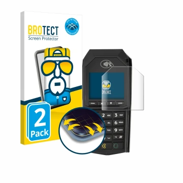 Vorderseite einer Produktverpackung mit dem Markenlogo BROTECT. Daneben ist das Gerät ingenico Lane/3000 (non-touch) mit dem z