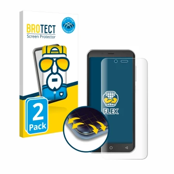Vorderseite einer Produktverpackung mit dem Markenlogo BROTECT. Daneben ist das Gerät Emporia Smart 5 Mini mit dem zugehörigen
