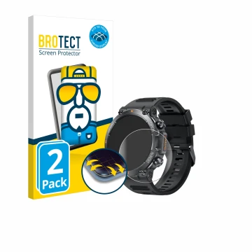 Vorderseite einer Produktverpackung mit dem Markenlogo BROTECT. Daneben ist das Gerät GaWear K56-PRO 1.39