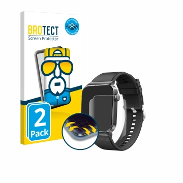 Vorderseite einer Produktverpackung mit dem Markenlogo BROTECT. Daneben ist das Gerät Donerton T50S mit dem zugehörigen Displa