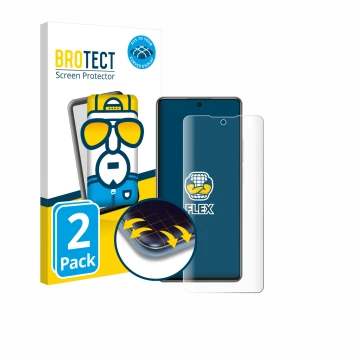 Vorderseite einer Produktverpackung mit dem Markenlogo BROTECT. Daneben ist das Gerät Xiaomi 11T 5G mit dem zugehörigen Displa