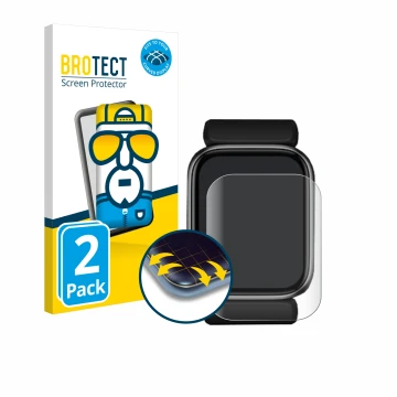 Vorderseite einer Produktverpackung mit dem Markenlogo BROTECT. Daneben ist das Gerät YHE BP Doctor Fit mit dem zugehörigen Di