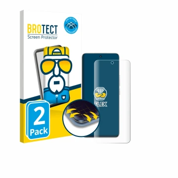 Vorderseite einer Produktverpackung mit dem Markenlogo BROTECT. Daneben ist das Gerät Honor 200 mit dem zugehörigen Displaysch