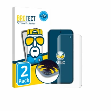 Vorderseite einer Produktverpackung mit dem Markenlogo BROTECT. Daneben ist das Gerät Google Pixel 9 Pro mit dem zugehörigen D