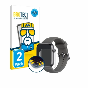 Vorderseite einer Produktverpackung mit dem Markenlogo BROTECT. Daneben ist das Gerät AcclaFit P5 1.85