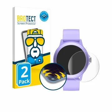 Vorderseite einer Produktverpackung mit dem Markenlogo BROTECT. Daneben ist das Gerät SPC Smartee Duo Vivo 1.27