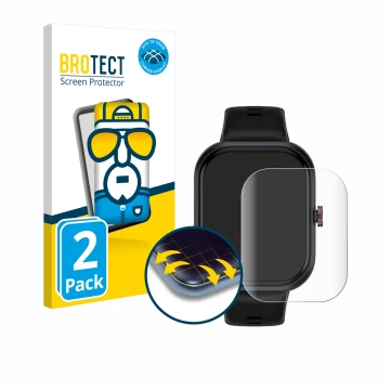 Vorderseite einer Produktverpackung mit dem Markenlogo BROTECT. Daneben ist das Gerät Honor Choice Connected Watch mit dem zug