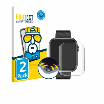 Vorderseite einer Produktverpackung mit dem Markenlogo BROTECT. Daneben ist das Gerät Braidol Smartwatch 1.96