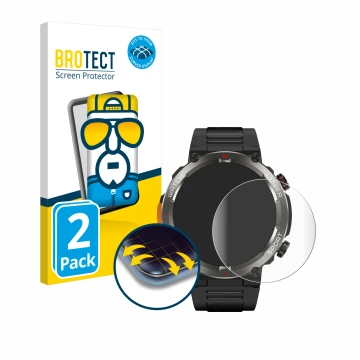 Vorderseite einer Produktverpackung mit dem Markenlogo BROTECT. Daneben ist das Gerät Blackview W50 Pro 1.45