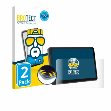 Vorderseite einer Produktverpackung mit dem Markenlogo BROTECT. Daneben ist das Gerät Carpuride W702BS 7