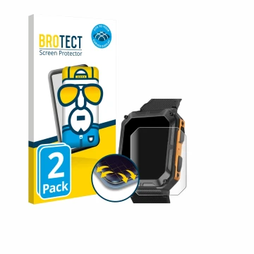 Vorderseite einer Produktverpackung mit dem Markenlogo BROTECT. Daneben ist das Gerät Stahlgear Thor mit dem zugehörigen Displ