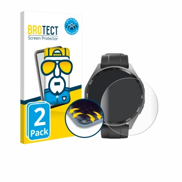 Vorderseite einer Produktverpackung mit dem Markenlogo BROTECT. Daneben ist das Gerät Hama Smartwatch 7010 mit dem zugehörigen