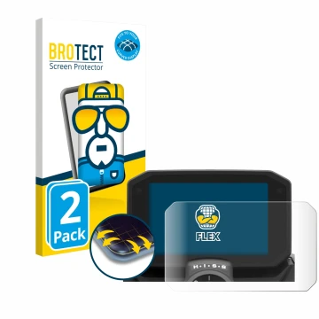 Vorderseite einer Produktverpackung mit dem Markenlogo BROTECT. Daneben ist das Gerät Honda Hornet CB/NC 2025 mit dem zugehöri