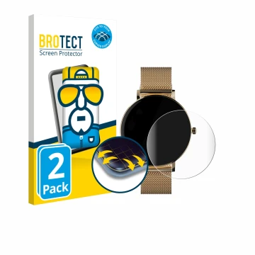 Vorderseite einer Produktverpackung mit dem Markenlogo BROTECT. Daneben ist das Gerät ZenWatch Venice Pro mit dem zugehörigen 
