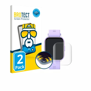 Vorderseite einer Produktverpackung mit dem Markenlogo BROTECT. Daneben ist das Gerät meoonley W99 1.5