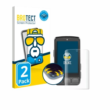 Vorderseite einer Produktverpackung mit dem Markenlogo BROTECT. Daneben ist das Gerät Wahoo Elemnt Roam 3 mit dem zugehörigen 