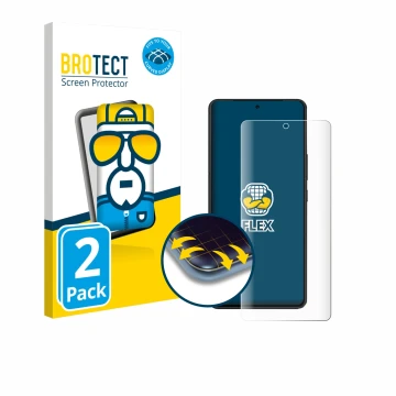 Vorderseite einer Produktverpackung mit dem Markenlogo BROTECT. Daneben ist das Gerät ASUS ROG Phone 9 Pro Edition mit dem zug