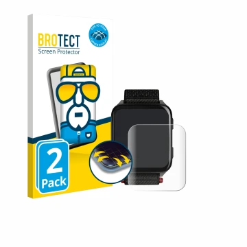 Vorderseite einer Produktverpackung mit dem Markenlogo BROTECT. Daneben ist das Gerät Garmin Venu X1 mit dem zugehörigen Displ