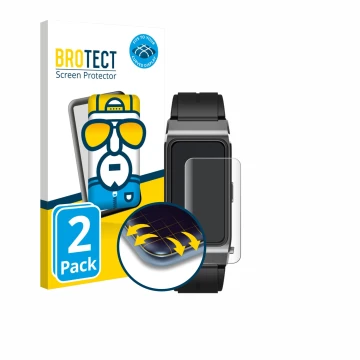 Vorderseite einer Produktverpackung mit dem Markenlogo BROTECT. Daneben ist das Gerät Oukitel BT11 2-in-1 mit dem zugehörigen 
